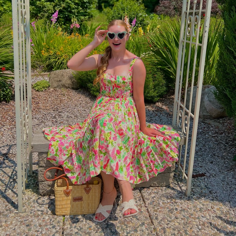 Tuckernuck Fiora Floral Pleat Dress